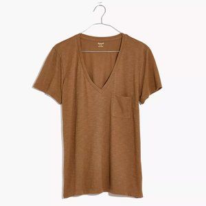 Madewell Whisper Cotton V-Neck Pocket Tee